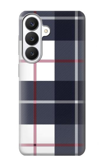 S3452 Plaid Fabric Pattern Case For Samsung Galaxy S26