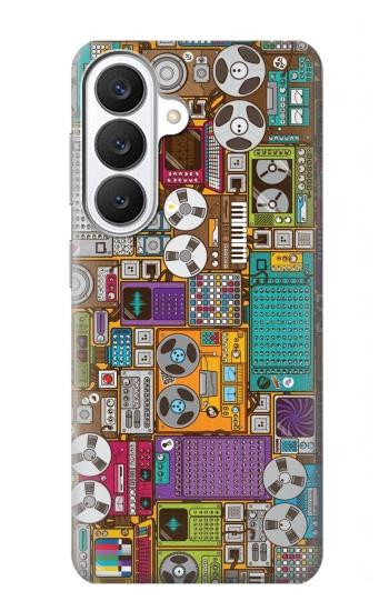 S3879 Retro Music Doodle Case For Samsung Galaxy S26