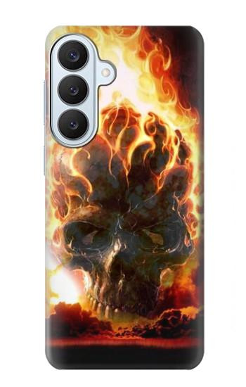 S0863 Hell Fire Skull Case For Samsung Galaxy S26 Plus