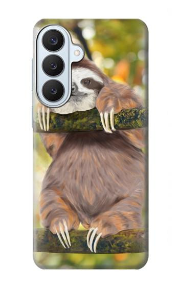 S3138 Cute Baby Sloth Paint Case For Samsung Galaxy S26 Plus