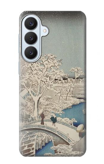 S3350 Utagawa Hiroshige Drum Bridge Yuhi Hill in Meguro Case For Samsung Galaxy S26 Plus