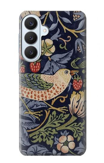S3791 William Morris Strawberry Thief Fabric Case For Samsung Galaxy S26 Plus
