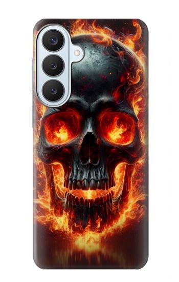S3986 Fire Skull Case For Samsung Galaxy S26 Plus