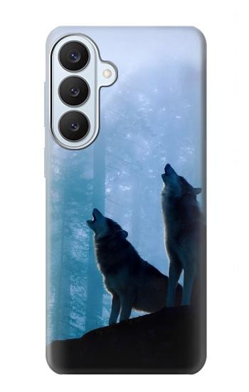 S4053 Two Wolves Couple Howling Forest Case For Samsung Galaxy S26 Plus
