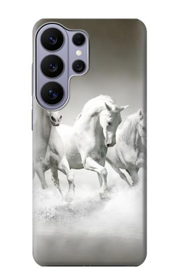 S0933 White Horses Case For Samsung Galaxy S26 Ultra