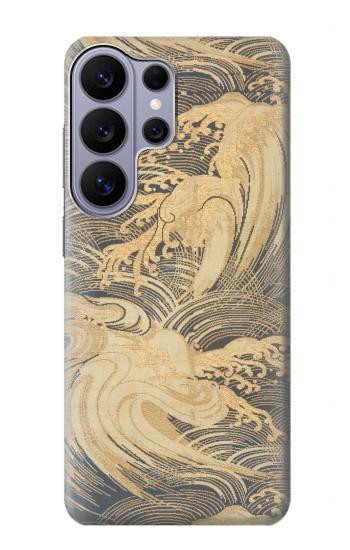 S2680 Japan Art Obi With Stylized Waves Case For Samsung Galaxy S26 Ultra