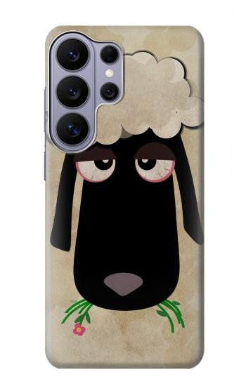 S2826 Cute Cartoon Unsleep Black Sheep Case For Samsung Galaxy S26 Ultra