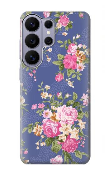 S3265 Vintage Flower Pattern Case For Samsung Galaxy S26 Ultra