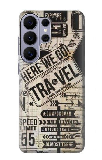 S3441 Vintage Travel Case For Samsung Galaxy S26 Ultra