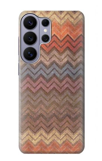 S3752 Zigzag Fabric Pattern Graphic Printed Case For Samsung Galaxy S26 Ultra