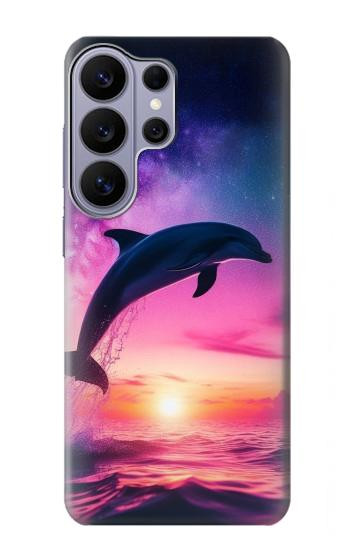 S3980 Dolphin Sunset Milky Way Case For Samsung Galaxy S26 Ultra