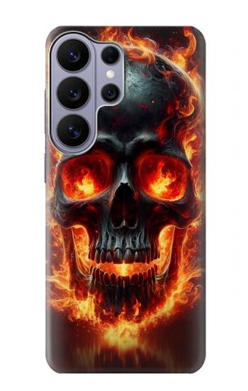 S3986 Fire Skull Case For Samsung Galaxy S26 Ultra