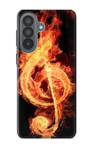 S0493 Music Note Burn Case For Samsung Galaxy A37