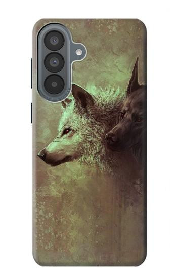 S0931 White Black Wolf Case For Samsung Galaxy A37