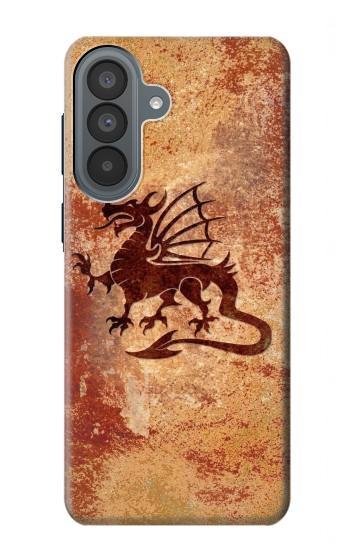 S2485 Dragon Metal Texture Graphic Printed Case For Samsung Galaxy A37
