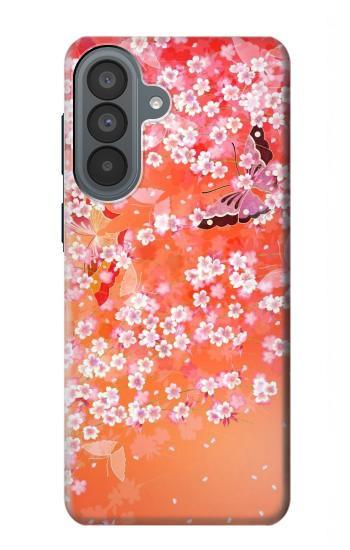 S2543 Japanese Kimono Style Flower Pattern Case For Samsung Galaxy A37