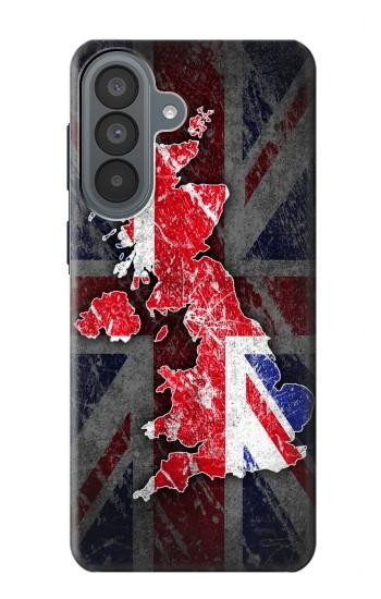 S2936 UK British Flag Map Case For Samsung Galaxy A37