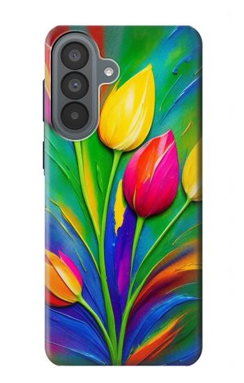 S3926 Colorful Tulip Oil Painting Case For Samsung Galaxy A37
