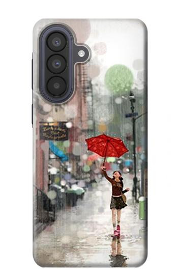 S0108 Girl in The Rain Case For Samsung Galaxy A57