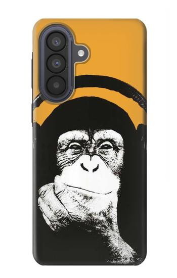 S2324 Funny Monkey with Headphone Pop Music Case For Samsung Galaxy A57
