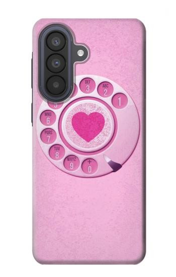S2847 Pink Retro Rotary Phone Case For Samsung Galaxy A57