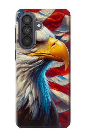 S3967 Bald Eagle American Flag Case For Samsung Galaxy A57