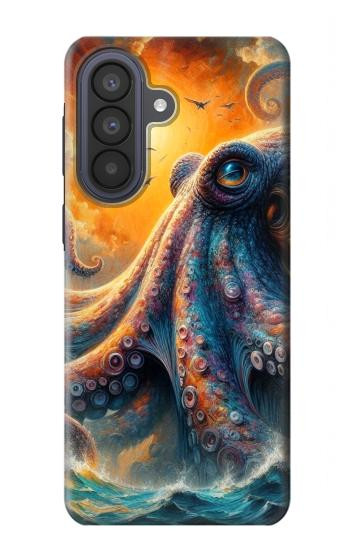 S4003 Oil Color Painting Giant Octopus Case For Samsung Galaxy A57