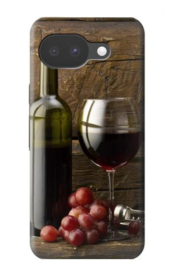 S1316 Grapes Bottle and Glass of Red Wine Case For Google Pixel 10a