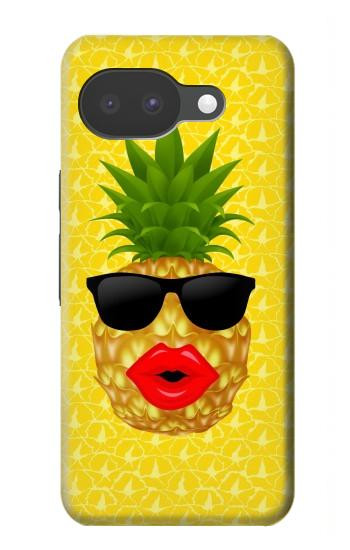 S2443 Funny Pineapple Sunglasses Kiss Case For Google Pixel 10a
