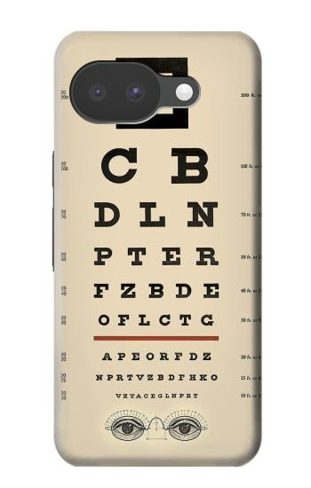 S2502 Eye Exam Chart Decorative Decoupage Poster Case For Google Pixel 10a