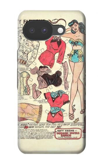 S3820 Vintage Cowgirl Fashion Paper Doll Case For Google Pixel 10a