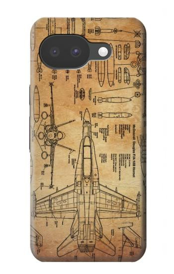 S3868 Aircraft Blueprint Old Paper Case For Google Pixel 10a