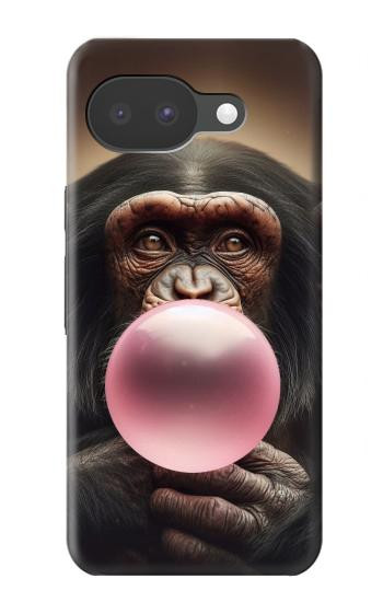 S3973 Chimpanzee Blowing Pink Bubblegum Case For Google Pixel 10a
