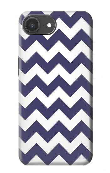 S2345 Navy Blue Shavron Zig Zag Pattern Case For iPhone 17e
