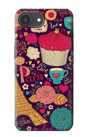 S2353 Paris Cartoon Vintage Pattern Case For iPhone 17e