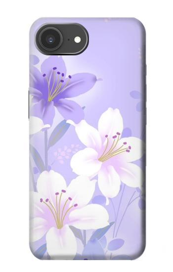 S2361 Purple White Flowers Case For iPhone 17e