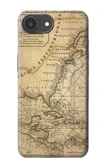 S2506 Exploration North America Map Case For iPhone 17e