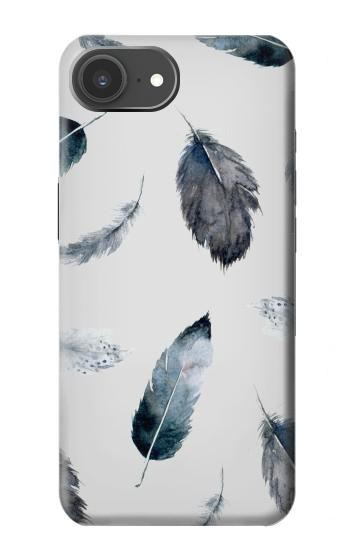 S3085 Feather Paint Pattern Case For iPhone 17e