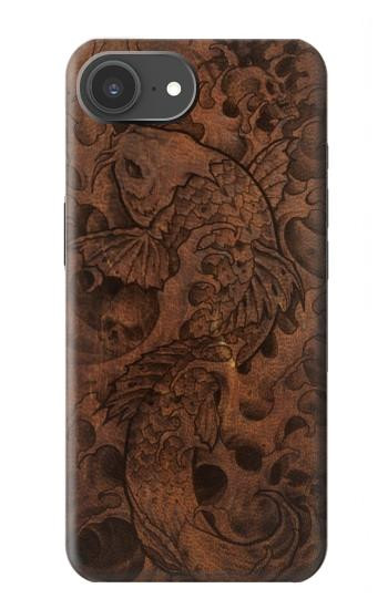 S3405 Fish Tattoo Leather Graphic Print Case For iPhone 17e