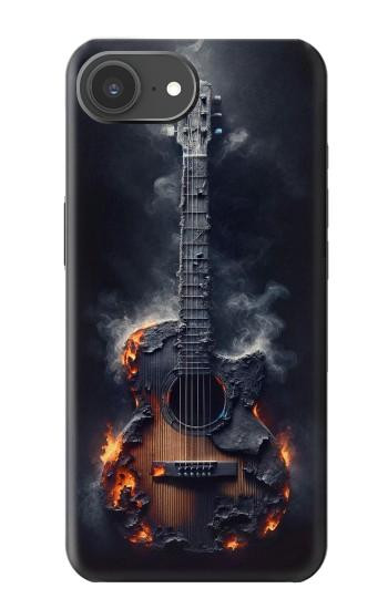 S3972 Burned Acoustic Guitar Graphic Case For iPhone 17e