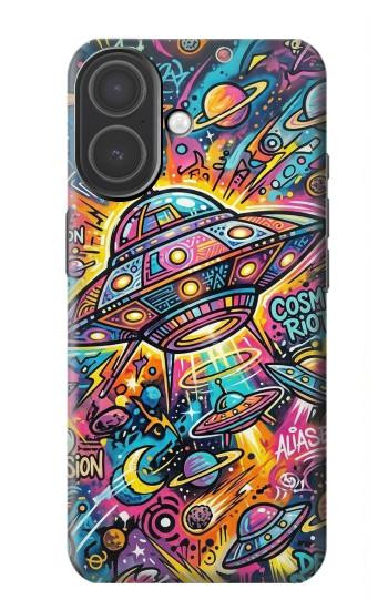 S4085 Cosmic Spaceship Psychedelic Art Case For iPhone 17