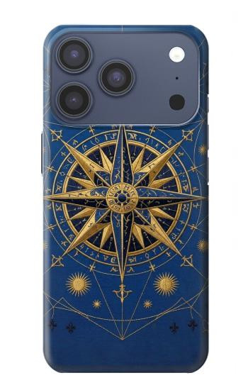 S4086 Nautical Compass Maritime Design Case For iPhone 17 Pro, 18 Pro