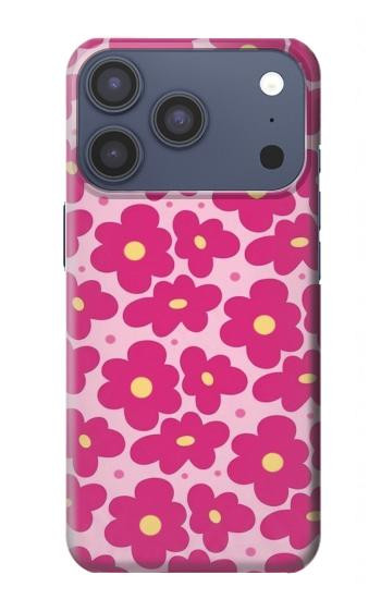 S4097 Pink Floral Seamless Pattern Design Case For iPhone 17 Pro, 18 Pro