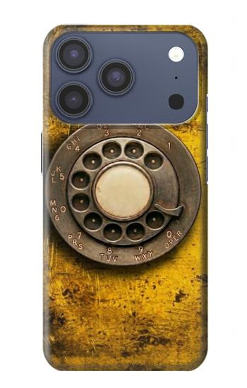 S4107 Retro Rotary Phone Dial Vintage Case For iPhone 17 Pro, 18 Pro