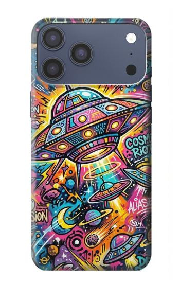 S4085 Cosmic Spaceship Psychedelic Art Case For iPhone 17 Pro Max