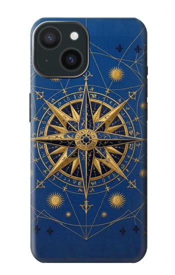 S4086 Nautical Compass Maritime Design Case For iPhone 15