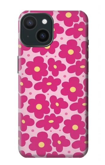S4097 Pink Floral Seamless Pattern Design Case For iPhone 15