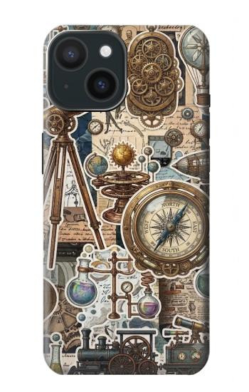 S4100 Vintage Scientific Discovery Collage Case For iPhone 15