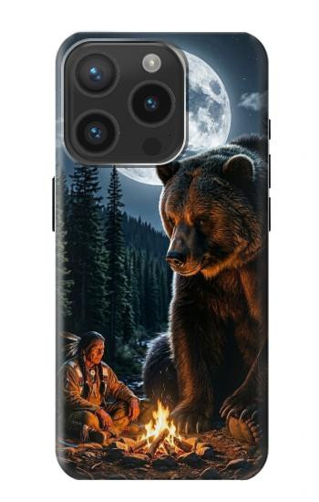 S4095 Majestic Bear Indian Wilderness Art Case For iPhone 15 Pro