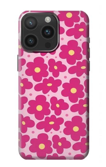 S4097 Pink Floral Seamless Pattern Design Case For iPhone 15 Pro Max